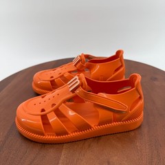 Mini Melissa Hip Daydream BB Orange Jelly Sandals Kids Size 12 Vegan 35903