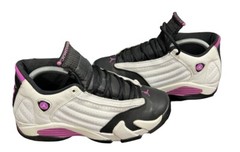 Air Jordan 14 Retro GG “Fuchsia Blast Black Toe” 654969-119 Girls Size 6.5Y*