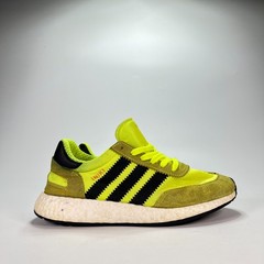 Adidas Iniki Runner Solar Yellow Running Shoes Sneakers BB2094 Youth Size 6.5
