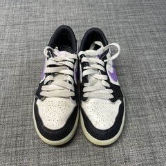 Jordan 1 Retro Low OG Black Raspberry PS Size 12C Glow Sneakers Shoes HF0411-001