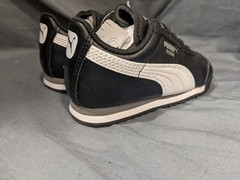 Puma Toddlers Roma Basic Inf Sneakers Lace Up Black/white Size 7 NEW IN BOX!