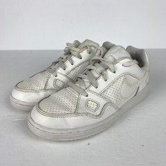 Nike Son Of Force Sneakers PS 2Y Youth 2 615152-109 Leather Triple White Shoes
