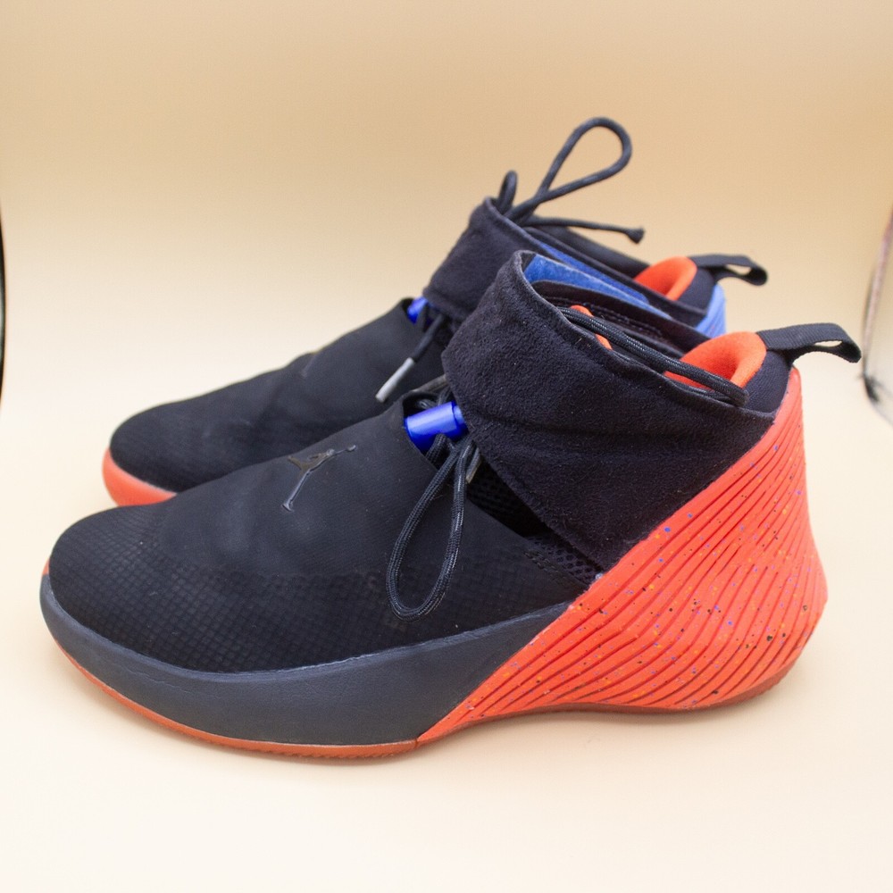 Jordan Why Not? Zero.1 Triple Double Black Orange Sneakers Youth Size 7Y