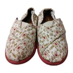 Disney TOMS It’s a Small World Theme Canvas Slip on Shoes Toddlers Sz 8 Youth