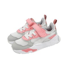 Puma Trinity ACPlus PS Grey Pink Kids Preschool Road Running Shoes 390839-27