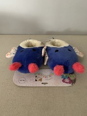 Squishmallows Luya the Blue Moth Slippers Child Size 13/1- New with Tag!