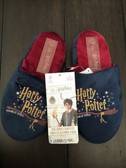 Harry Potter Hogwarts NIMBUS 2000 Quidditch Kids Slippers 13Y UK 12 13 EU 30 31