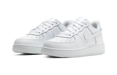 Nike Air Force 1 Low Triple White 2017 PS Kids 314193-117 New Authentic