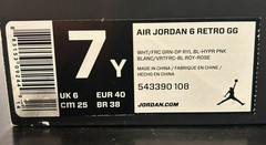 Jordan 6 Retro GG Size 7Y