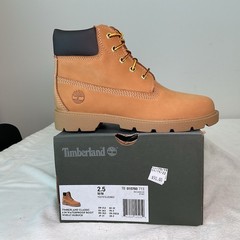 Timberland 6 In Classic Boots WHEAT Nubuck TB 010760 713 Kids PS NEW Size 2.5Y