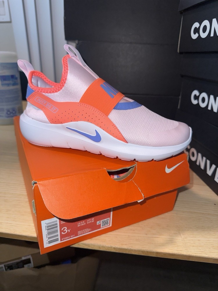 Nike Flex Runner 4 (PS) Pink/Blue Sneaker Unisex Kids Athletic 3Y IF2894 601