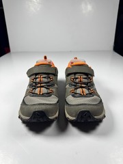 Merrell Trail Quest Kids Gray Orange Mesh Waterproof Ankle Strap Hiking Shoes