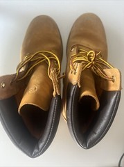 Unisex Timberland Leather Construction Boots Cornbread Youth Size 8M