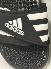 Adidas Adilette Slide Hook & Loop Sandals Shoes Kids Size 13 Dimple Sole