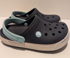 Crocs Crocband II Water Clogs Kids Children Infant Size J 1 Navy Blue Shoes
