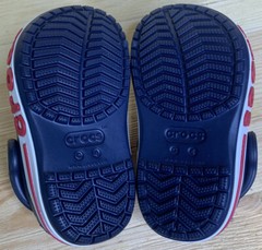 CROCS BAYABAND CLOG Child Size C4 Navy Blue Red White 205100-410
