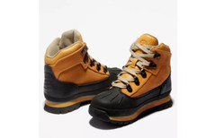 Timberland Euro Hiker Shell Toe Boot 0A1KYY231 Wheat Nubuck Youth #12.5 New Box