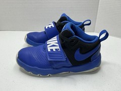 Nike Boys Team Hustle D8 881941-405 Blue Basketball Shoes Sneakers Size 13C