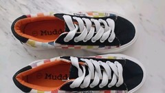 Mudd Kids Checkerboard Rainbow Skater Sneaker Size 1