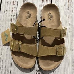 NWT Thereabouts Big Kids’ Sandals-Cognac with Buckle Straps-Size 5