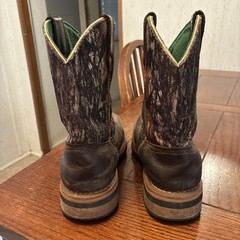 John Deere Western Boots Boys 3M Leather/Mossy Oak JD2368