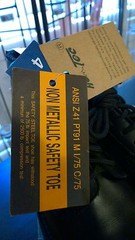 Genuine Black Leather Ad Tec Non Metallic Safety Toe Casual Boot YOUTH SIZE 4