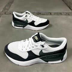 Nike Air Max SYSTM Boys 6.5Y Black White Green Kids Sneakers Everyday Shoes