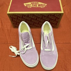 VANS Old Skool Lupine True White Canvas Sneakers Unisex Kids Size 6