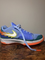Nike Ja 1 GS „Backyard BBQ“ Low Top Athletic Sneakers Mesh Lace Up Blue 6