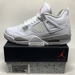 Jordan 4 White Oreo Grade School Size 7Y DJ4699-100 Air Jordan Retro Tech White