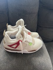Jordan Air Jordan 4 Retro Colorblock Sneakers Kids Unisex Beige Multicolor