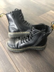 Dr Doc Martens Air Wair Boots Kids Size 12 Punk Goth ZAVALA J