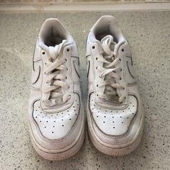Nike Air Force One Youth Low White Size 4Y Big Kids (Elem School) Sneakers Shoes
