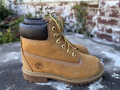 Timberland Premium 6″ inch Waterproof Youth Boots Wheat Nubuck (12709) Sz 1M