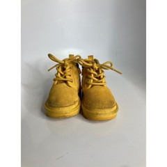 UGG Neumel II Boots Kids Size 7 Yellow Good Suede Lace Up Zip Chukka 1017320T
