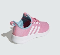 Adidas Big Kids Size 3 Cloudfoam Pure 2.0 Running Shoe Pink/White/Blue GY4495
