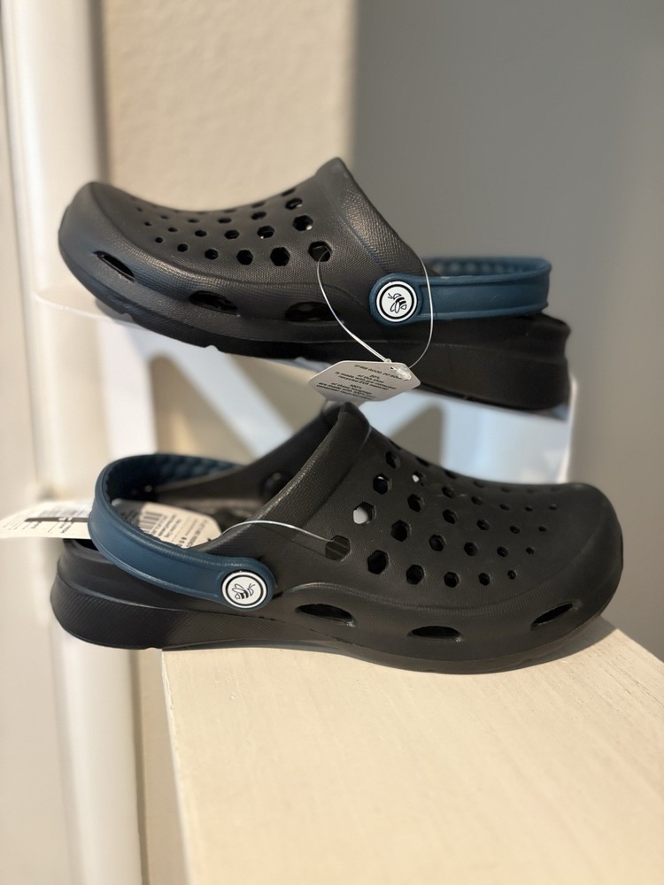Joybees Kids‘ Dylan Slip-On Clogs – Black/Cascade Size J3 NEW