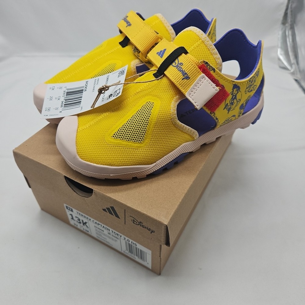 Disney Adidas Terrex Captain Toey Size 13K Kids Sandals Yellow And Blue