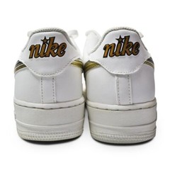 Juniors Nike Air Force 1 LV8 (GS) DH9595 001 Off Noir Metallic Pewter Gold