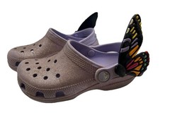 CROCS Classic IAM Butterfly Clog 211262 Mystic Purple Little Kids Sz C11. Rare