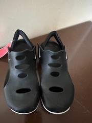 Nike Sunray Protect 3 Slingback Sandal Kids 3Y Black Swoosh Logo DH9462-001 N247