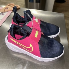 Nike Flex Runner 2 (PSV) For Kids Shoe Size 13C Sneakers Slip On Blue & Pink