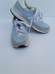 Kids Size 3 1/2 New Balance Light Blue 544 Shoes