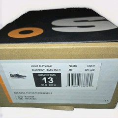 BOGS Kicker Slip camo Kids Slip-On Shoes Blue Multicolor US 13 (NEW IN BOX)