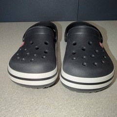 Crocs Crocband Clogs Junior Black Slip-On Round Toe Comfort J3