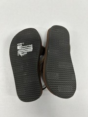 Rainbow Sandals Kids Brown Leather Double Strap Backstrap Sandals Size 5/6