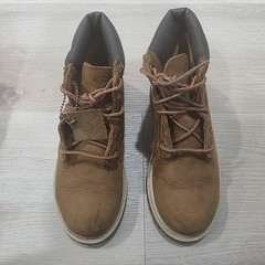 Timberland Waterproof Boots Beige Brown Youth Kid Size 2Y