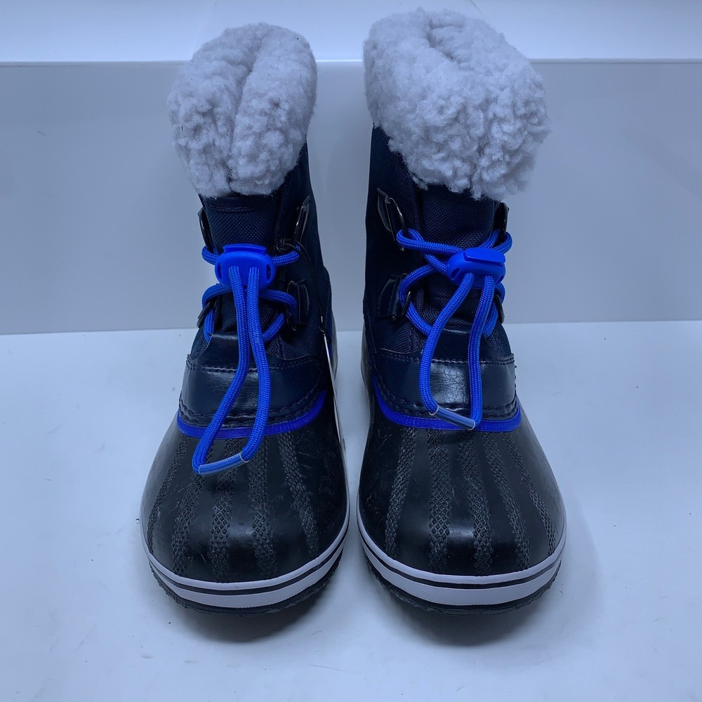 Sorel Toddler 13 Blue Yoot Pac Nylon Waterproof Faux Fur Snow Boots NWT