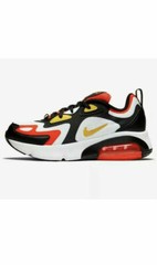 NEW!! Nike Air Max 200 GS Size 4.5 White Black Crimson Sneaker AT5627-005