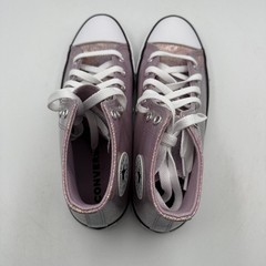 Converse CTAS Hi Kids Size 7 Altitude Lilac Iridescent Glitter Shoes A14333C